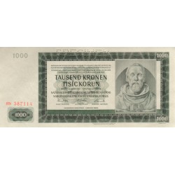 1000 Korun 1942 - Hb 387114 - "SPECIMEN"