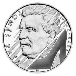 Stříbrná mince 150 let od narození Tomáše Bati proof