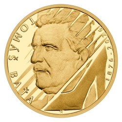 Zlatá mince 150 let od narození Tomáše Bati proof