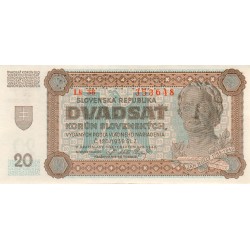 20 slovenských korun 1942 - Lk 38 353648 "SPECIMEN"