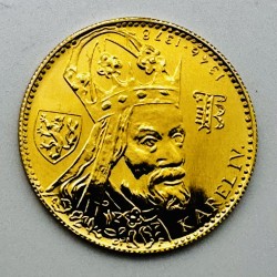 Zlatá mince Jednodukát Karel IV. 1978