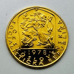 Zlatá mince Jednodukát Karel IV. 1978