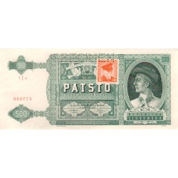 500 slovenských korun 1941/1945 - 3 Jo 069773 - "SPECIMEN" - kolkovaná