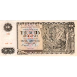 1000 slovenských korun 1940 - 1M1 516125 - "SPECIMEN"
