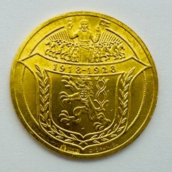 1928 - Čtyřdukátová medaile Jsem ražen z Českého kovu