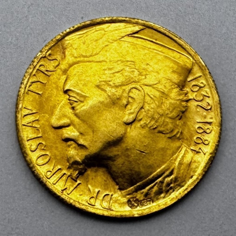 Zlatá dukátová medaile Miroslav Tyrš - rok 1932