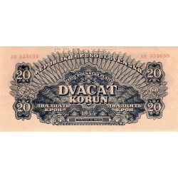 Dvacetikorunová poukázka 1944 - AH 333688 - "SPECIMEN"