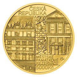 2026 - Zlatá pamětní mince Plzeň - Městské památkové rezervace - Standard - ORIENTAČNÍ CENA!!!