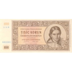 1000 Koruna 1951 S. 11 B 622281 - nevydaná