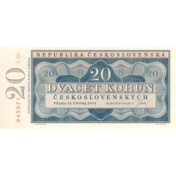 20 Koruna 1953 A50 045971 - nevydaná