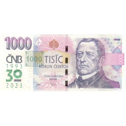 Bankovka 1000 Kč 2008 s přítiskem - R66 002200