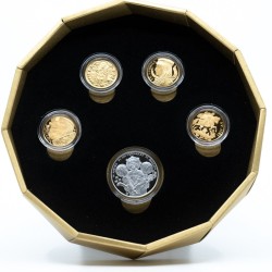 Sada pěti medailí Patroni české duše Proof