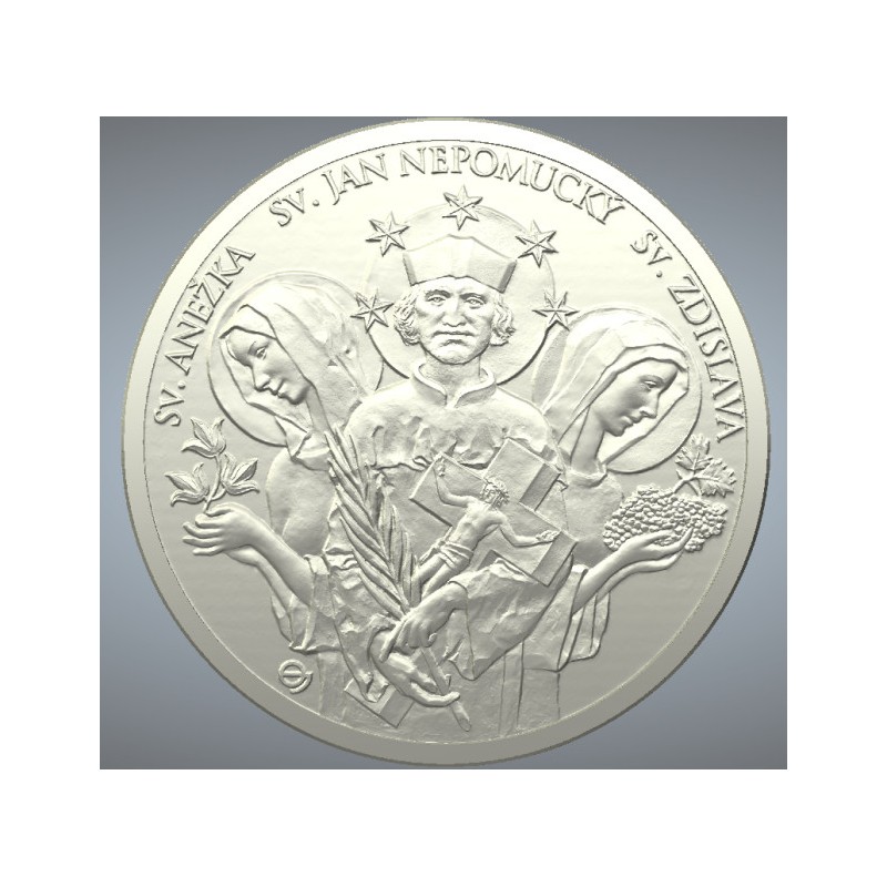 Stříbrná medaile Patroni české duše Proof