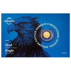 Zlatá 1/25oz investiční mince Orel 2026 stand číslovaný - orientační cena