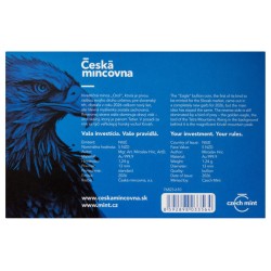 Zlatá 1/25oz investiční mince Orel 2026 stand číslovaný - orientační cena