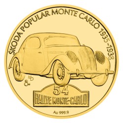 Zlatá mince Škoda - Popular Monte Carlo - proof - orientační cena