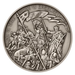 2026 - Stříbrná medaile 10 oz Bitva u Kreščaku standard - orientační cena