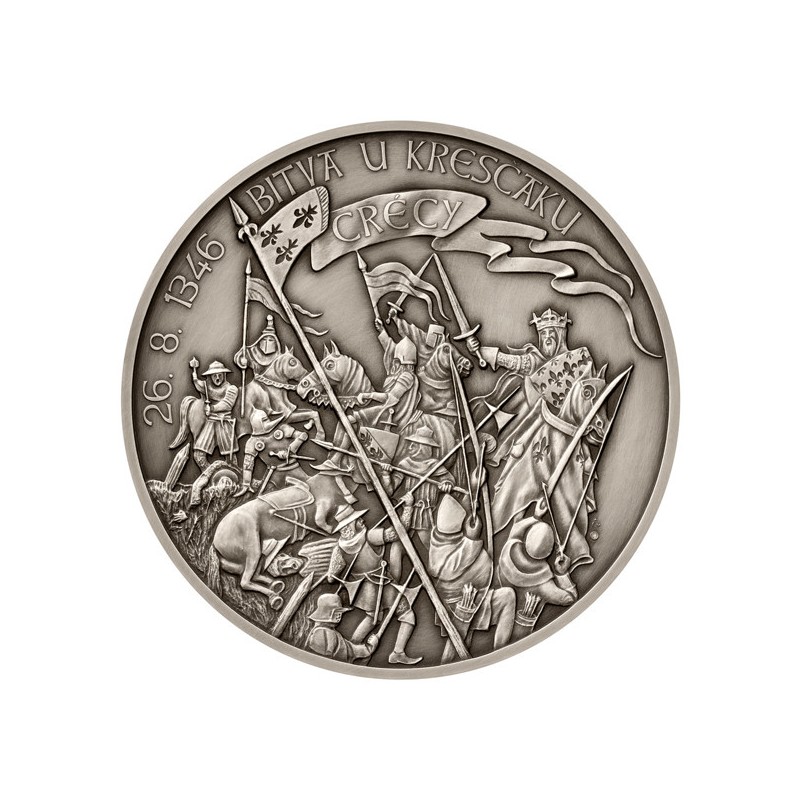 2026 - Stříbrná medaile 10 oz Bitva u Kreščaku standard - orientační cena