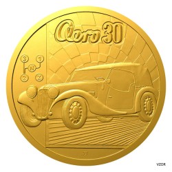 Zlatá půluncová medaile Osobní automobil Aero proof