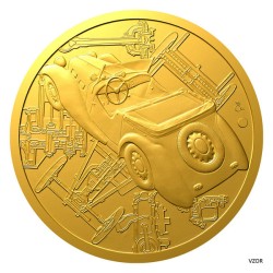 Zlatá půluncová medaile Osobní automobil Aero proof