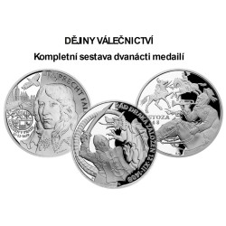2014-2023 - Sada dvanácti stříbrných medailí Dějiny válečnictví