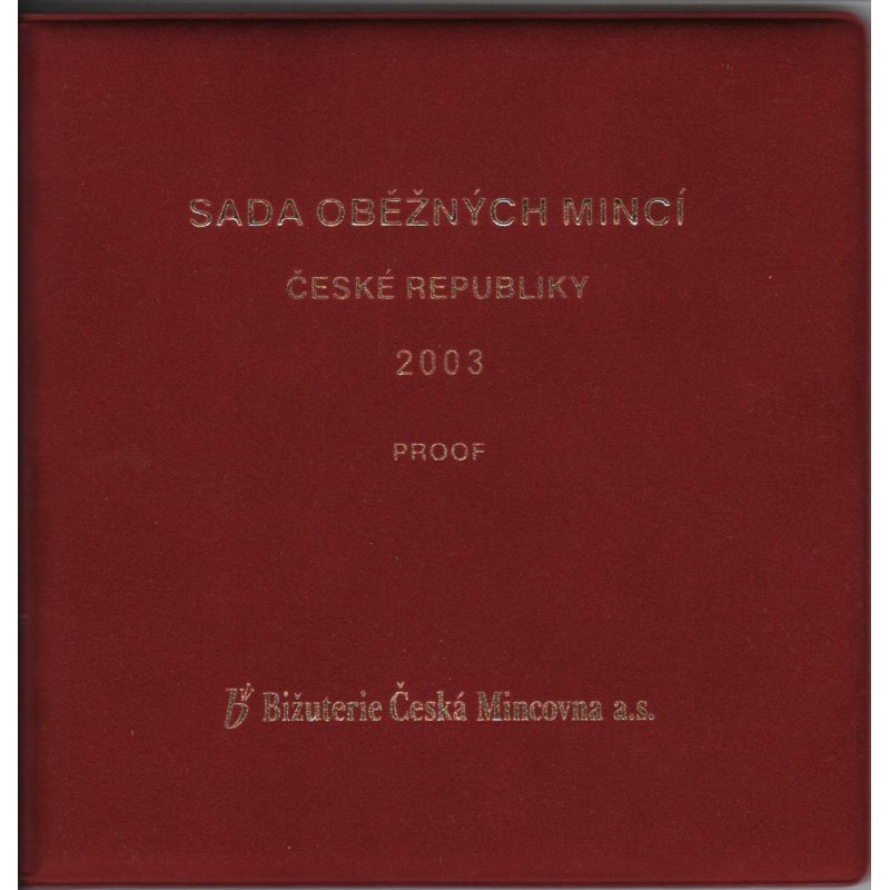 Sada oběžných mincí České republiky 2003 - Proof