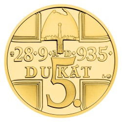 Sada zlatých dukátů sv. Václava se zlatým certifikátem 2025 proof - Vl. Pavlica