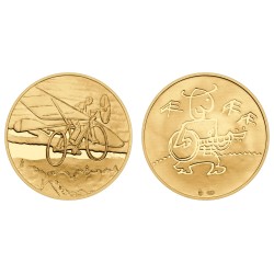 Zlatá medaile Marko Čermák - Jak jsem kreslil Rychlé šípy - Tleskačovo kolo proof číslovaná