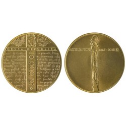 Sada 6 ks zlatých mincí Zlatá bula sicilská, Konstantin a Metoděj, Jan Hus, Vznik ČSR, Vznik měny, Svatá Ludmila Proof