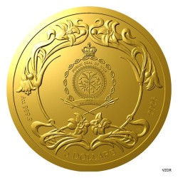 Zlatá mince Alfons Mucha - Mystik - Proof