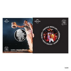 Stříbrná mince Queen - Fredie Mercury - Proof