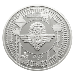 Stříbrná číslovaná medaile 10 oz Československá parní trakce Všudybylka 354.1178 proof s hologramem