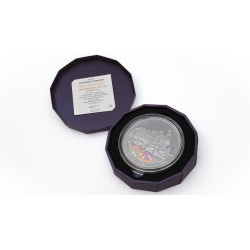 Stříbrná číslovaná medaile 1 kg Československá parní trakce Všudybylka 354.1178 proof s hologramem