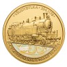 Zlatá číslovaná mince 1 oz Československá parní trakce - Všudybylka 354.1178 proof s hologramem