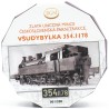 Zlatá číslovaná mince 1 oz Československá parní trakce - Všudybylka 354.1178 proof s hologramem