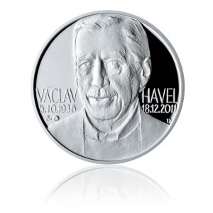 2012 - Stříbrná pamětní medaile "Václav Havel" kolorováno
