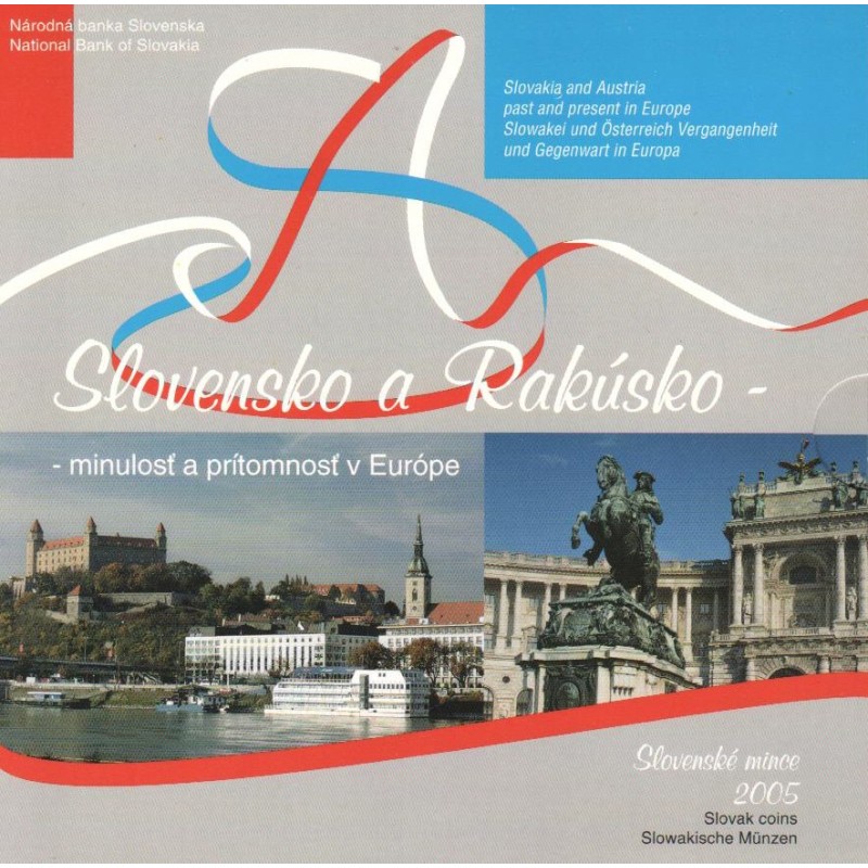 Sada oběžných mincí Slovenské republiky 2005 - Slovensko a Rakousko