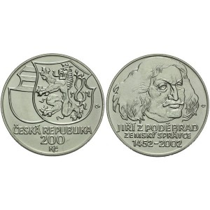 Pamětní stříbrná mince Jiří z Poděbrad - Proof 