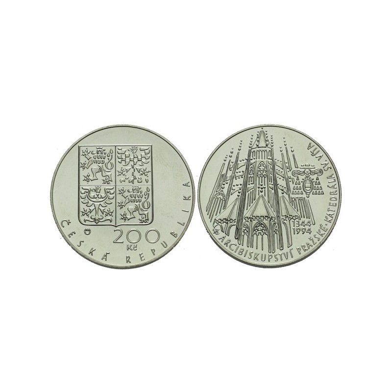 Pamětní stříbrná mince Katedrála sv. Víta - b.k.