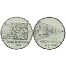 Pamětní stříbrná mince Vylodění v Normandii - b.k.