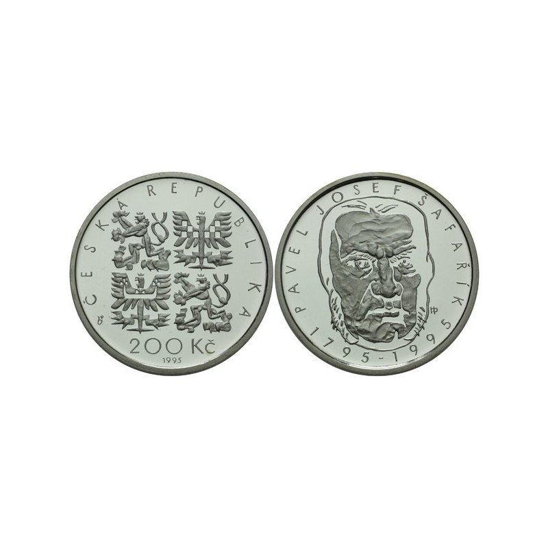 Pamětní stříbrná mince Pavel Josef Šafařík - b.k.