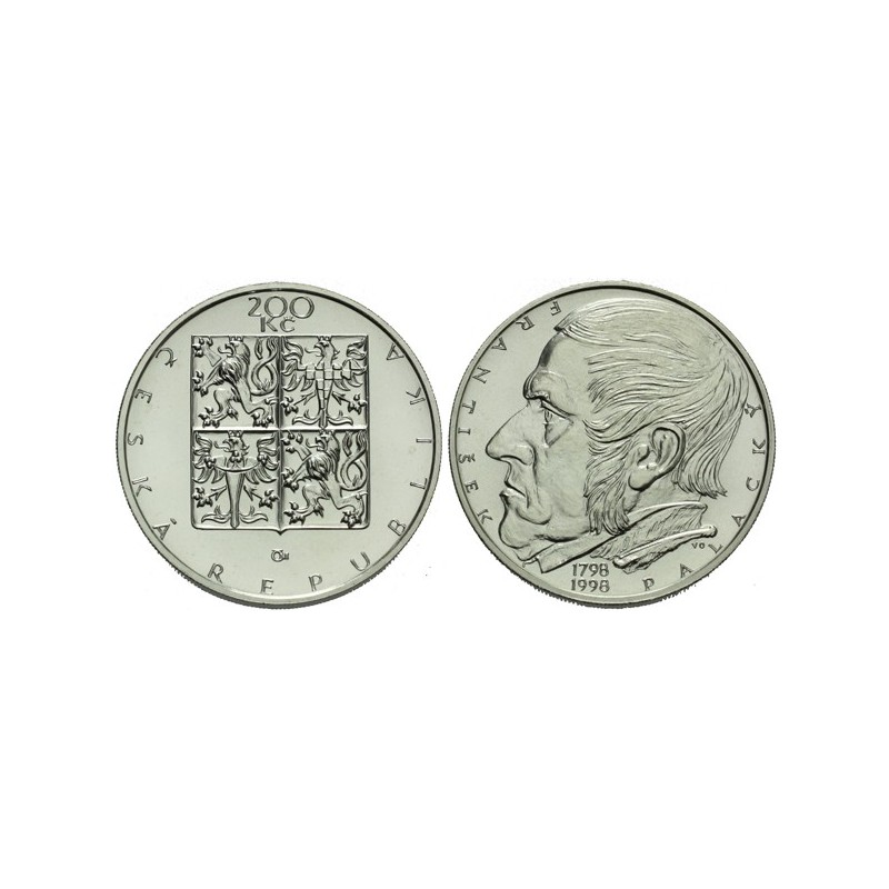 Pamětní stříbrná mince František Palacký - b.k.
