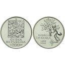 Pamětní stříbrná mince Ondřej Sekora - b.k.