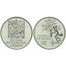 Pamětní stříbrná mince Ondřej Sekora - b.k.
