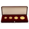 1999 - Sada 4 zlatých mincí KAREL IV., Proof
