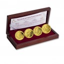 2012 - Sada 4 zlatých medailí Šlechtický rod Vartenberků