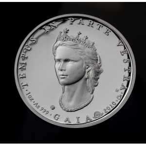 Sada 3 stříbrných medailí "Tempus in parte vestra" - Světadíly