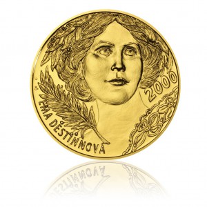 2011 - Zlatá investiční medaile s motivem 2000 Kč bankovky - Ema Destinnová, 1kg