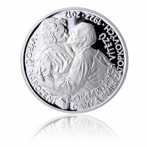 2012 - Stříbrná pamětní medaile k výročí Dany a Emila Zátopkových