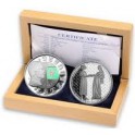 2010 - Sada české a lucemburské stříbrné pamětní mince 700. výročí sňatku Jana Lucemburského s Eliškou Přemyslovnou, Proof